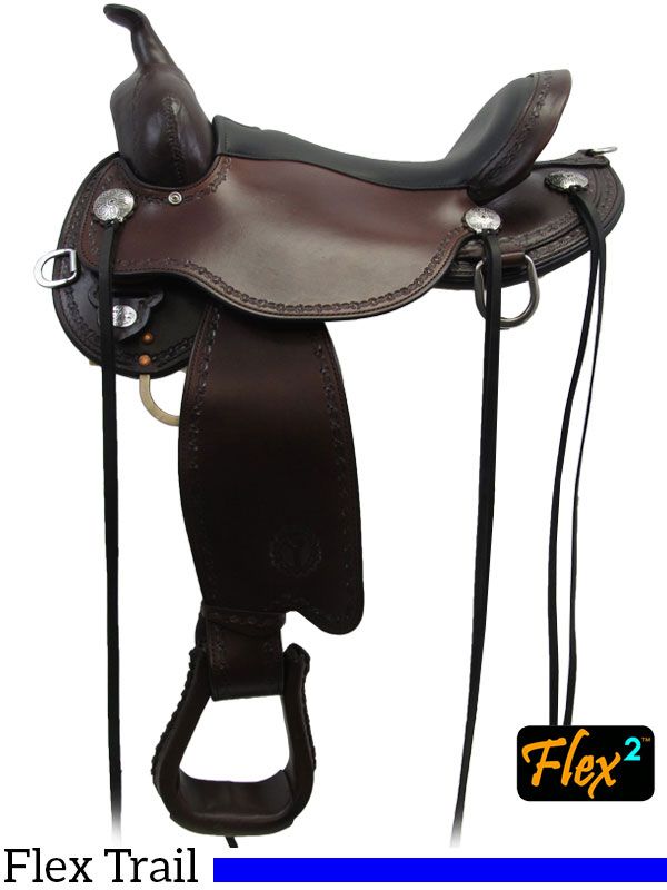 14-15-16-17-salt-river-flex2-circle-y-trail-saddle-1667-circle-y-saddle-pad-for-1-2-price-or-cash-discount-110 14" to 18" Circle Y Salt River Flex2 Trail Saddle 1667 - Image 1