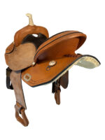 14 Inch Used American Saddlery Barrel Saddle Wide Tree 563 - Image 2