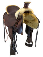 15.5Inch Used Colorado Saddlery Ranch Saddle Medium Tree - Image 4
