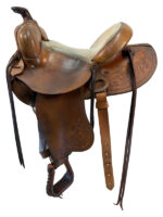 15 Inch Used Bill Rauber Trail Saddle Wide Tree - Image 2