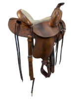 15 Inch Used Bill Rauber Trail Saddle Wide Tree - Image 3