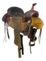 16 Inch Used Billy Cook Cats Eye Impact Gel Barrel Saddle 1937 Wide Tree - Image 4