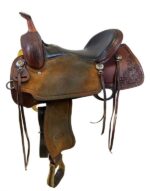 16 Inch Used Billy Cook Cats Eye Impact Gel Barrel Saddle 1937 Wide Tree