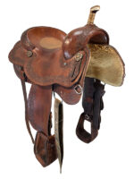 16 Inch Used Clint Mortenson Cutting Saddle Wide Tree - Image 5