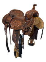 16 Inch Used HR Hud Roberts Ranch Cutter Saddle Medium Tree - Image 4