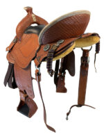 17 Inch Used Crest Ridge Saddlery Trail Saddle Extra Wide Tree