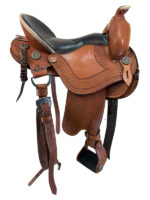 17 Inch Used Crest Ridge Saddlery Trail Saddle Extra Wide Tree - Image 3