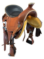 17 Inch Used Crest Ridge Saddlery Trail Saddle Extra Wide Tree - Image 4
