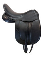 18.5Inch Used Equine Inspired Frank Baines Dressage Saddle Medium Tree Aires de Haute - Image 3