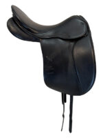 18 Inch Used Stubben Dressage Saddle Medium Wide Tree Genesis - Image 3