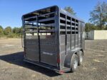 6'8"X14' 500ES Combo Live Stock 2 Horse Slant Load Trailer - Image 5