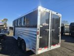 7x17 3 Horse Slant Load Aluminum Gooseneck Trailer - Image 7