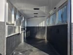 7x17 3 Horse Slant Load Aluminum Gooseneck Trailer - Image 10