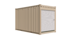 16ft New High Cube Storage Container w/ Roll-Up Door