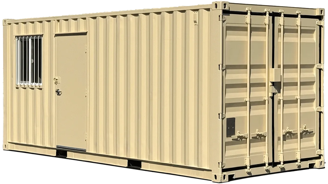 media_20stcbrx01-1280x720 20ft Refurbished Combo Office and Storage Container - Image 1